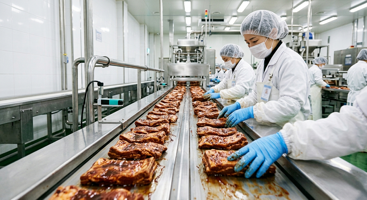 위생적인 생산 라인